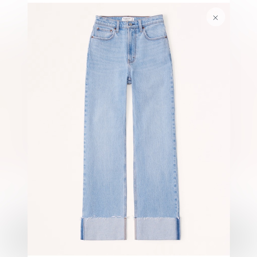 Abercrombie 90s Relaxed Cuff Hem Jeans